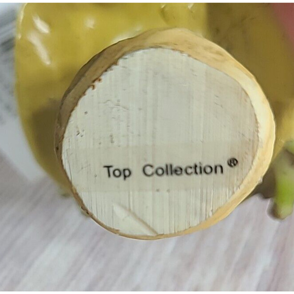 Top Collection #4010 Frog Playing Fiddle On Mushroom Figurine Top Land Trading - Picture 5 of 9